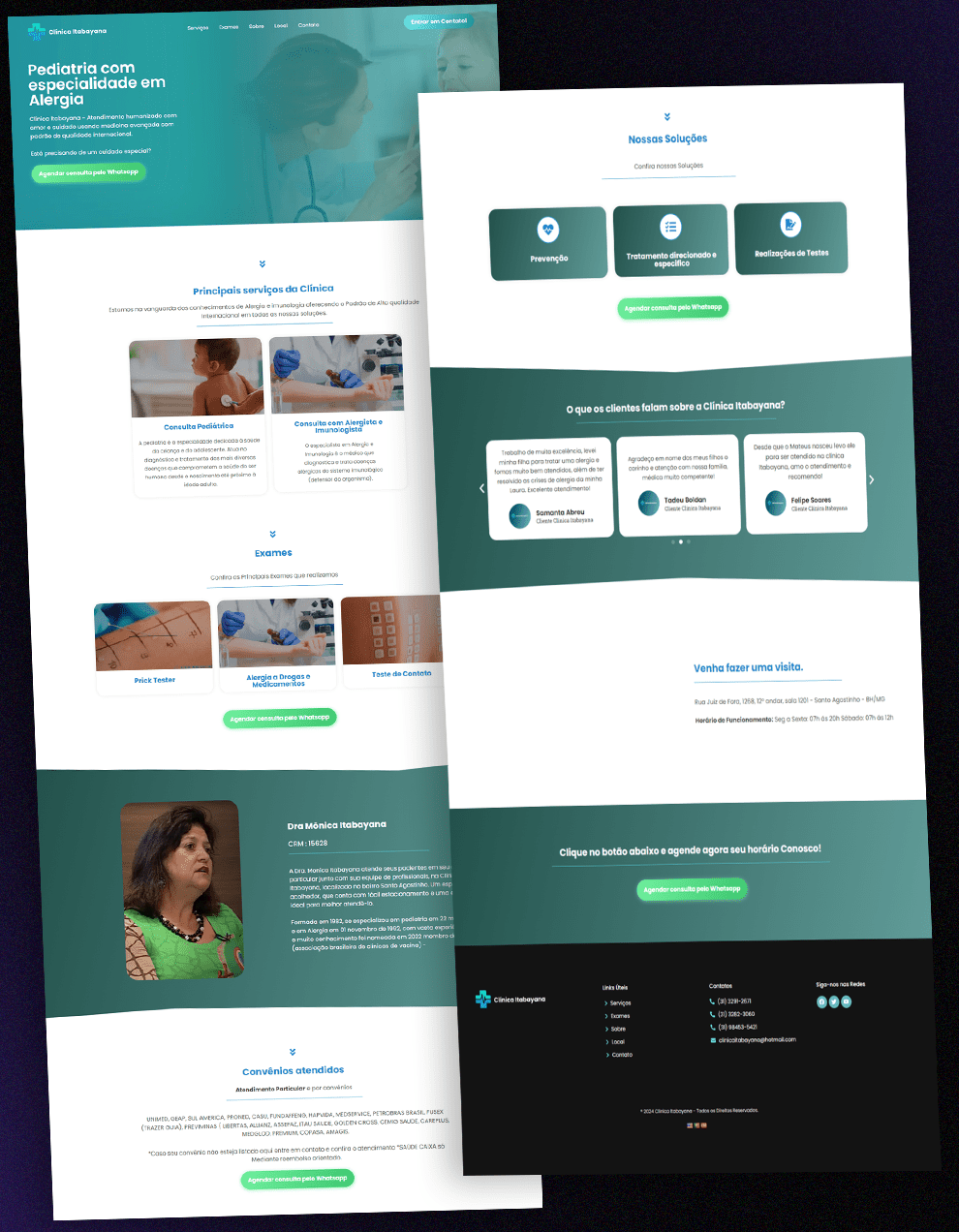 clinica itabayana - Stories - Portfólio - santixgodesign