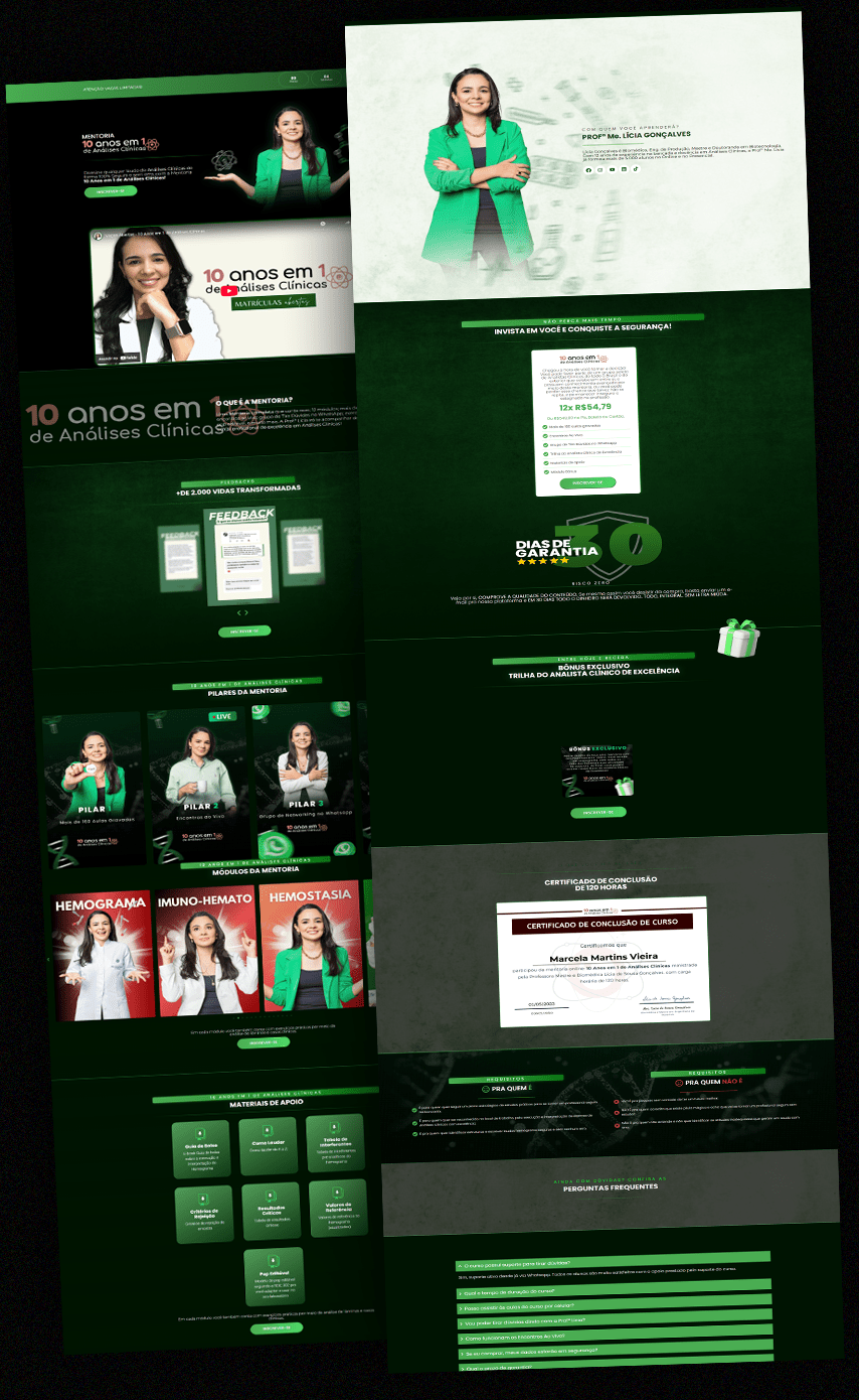 Landing Page Mentoria Licia Goncalves